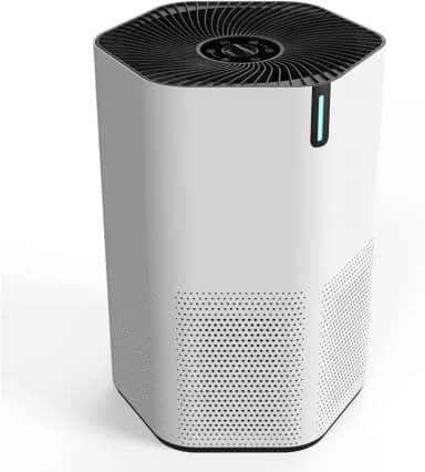 SonoHealth Purificador AirPro para casa e quarto | Filtro HEPA 14 | Purificador de ar ultra-silencioso | Filtro de carvão ativado e difusor de óleo essencial - 1 pacote