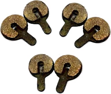 KTR 3x Pares Pastilha Freio Disco Bicicleta GTS / PACO / RAD7 - Redonda e Vazada