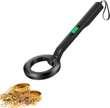 Detector de metais Pinpointer de alta sensibilidade, varredura de 360° portátil de tesouro de metal com ponta de ponteiro IP54 à prova d'água com alertas audíveis e de vibração (estilo A)