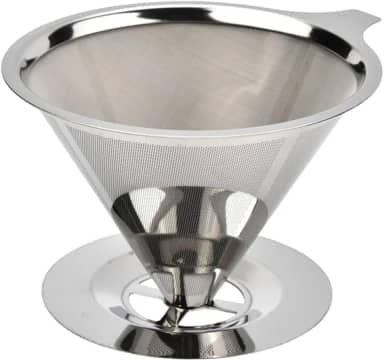 Filtro Coador de Café Reutilizável Inox 103 com Dupla Camada e Malha Fina – Dispensa Papel e Preserva o Sabor