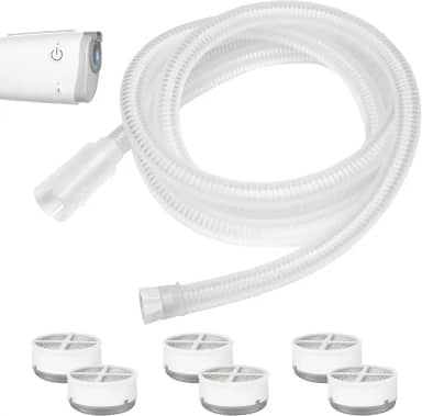 Tubo CPAP de substituição para AirMini com Humi DX, incluindo tubo compatível com Airmini P10/N20/F20 e 6 Humi DX compatível com conector N20/P10 para AirMini, suprimentos CPAP de ótimo valor por