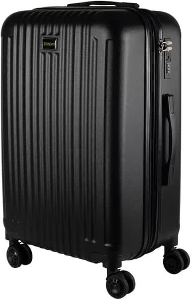 Mala Média em ABS Com 4 Rodas 360 - AeroMalas Paris (Preto)