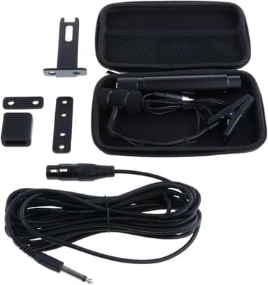 Almencla Microfone com fio para instrumento musical, clipe leve portátil Profissional Sturdy Lightweight no microfone para gravação de estúdio de desempenho, 3 Pinos para Cajon