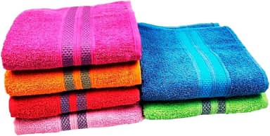 Kit 5 Toalhas De Rosto para Salão de Beleza 60x40cm 100% Algodão