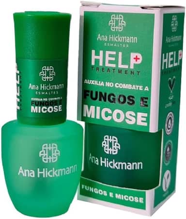 Esmalte Tratamento Antifúngico Unhas Ana Hickmann - Help Treatment Melaleuca, Base Fortalecedora, 9ml