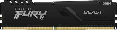 KF426C16BB1/16 - Memória de 16GB DIMM DDR4 2666Mhz FURY Beast 1,2V 2Rx8 288 pinos para desktop/gamers, Preto