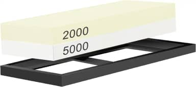 Conjunto De Pedras De Afiar, 2000/5000 Grit Pedras De Afiar De Dupla Face Com Base Antiderrapante