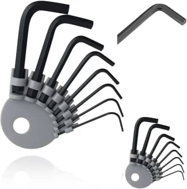 Jogo de Chave Allen tork torx 8 Peças 1,5 a 6mm com Suporte Prático – Ideal para Reparos, Montagens e Oficinas