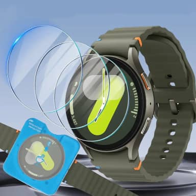 Película de vidro temperado para Samsung Galaxy Watch 7, película de vidro temperado HD de três tamanhos de alta sensibilidade (40 mm)