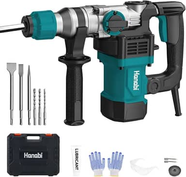 Hanabi Martelo Rompedor 5kg Martelete Demolidor 4.5J 1600W 110V com maleta Profissional