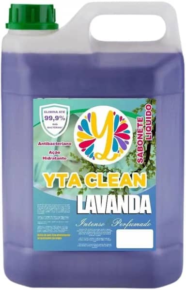 Sabonete Líquido LAVANDA Perfumado YTA CLEAN Perfumado, Ação Hidratante e Bactericida 5 Litros