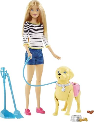 Barbie Passeio Com Cachorrinho Mattel Loira
