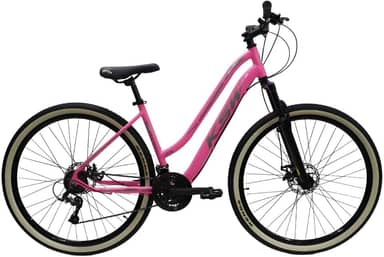 Bicicleta KSW Sunny Feminina em Aluminio Aro 29 Rebaixada Retro 21 Marcha Relação 3x7com Freio a Disco e Suspensão de 80mm