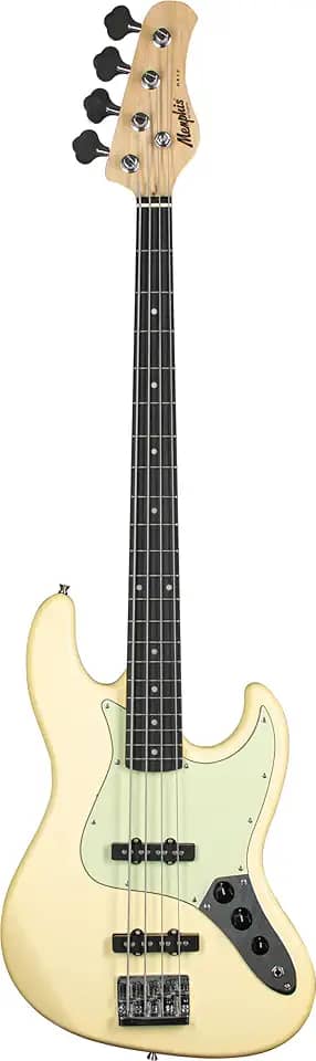 Contra-baixo passivo 4 cordas Olympic white satin MB-50 Memphis