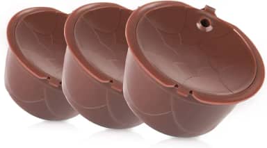 3 PCS cápsulas de café reutilizáveis cápsulas de café recarregáveis compatíveis com filtros de café Dolce Gusto recarregáveis com escova presente para amantes de café