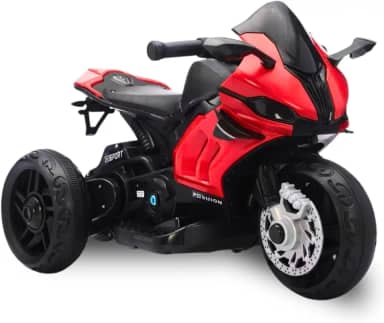 Moto Elétrica Infantil Racing 6V com Luz e Som (Vermelho)