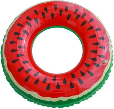 Boia Melancia Inflável 90cm Rosquinha Mordido Piscina Diversão Praia Original Premium