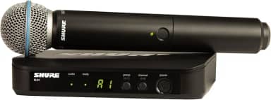 Microfone de Mão Sem Fio Shure BLX24/B58, Cápsula BETA58