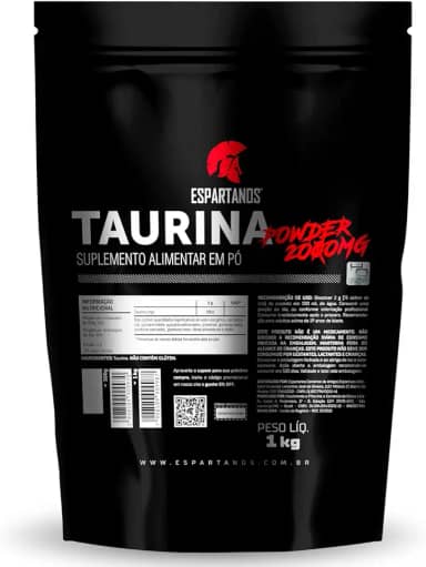 Taurina em Pó 100% Pura - Espartanos (1kg)
