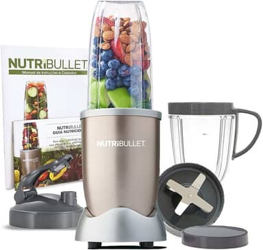 Nutribullet 900w De Potência Champagne Com 9 Itens - 5 Em 1 - Liquidificador, Multiprocessador, Blender, Mixer E Moedor 127v Nutribullet Champagne 110v