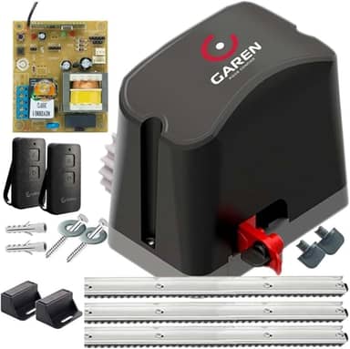 Kit Motor Portão Deslizante De Correr Completo 2 Controles 3,5M Cremalheira (110, Volts)