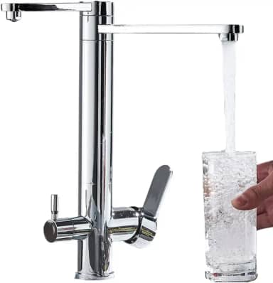 Torneira de Cozinha Gourmet com Suporte Filtro de Bancada Monocomando