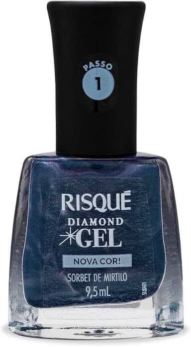 Risqué Esmalte Diamond Gel Sorbet de Mirtilo Metálico 9,5ml