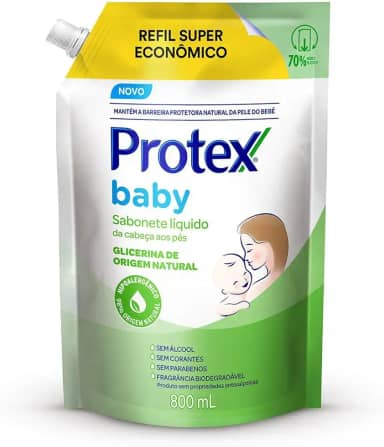 Sabonete Líquido Para Bebês Protex Baby Glicerina Natural 800ml
