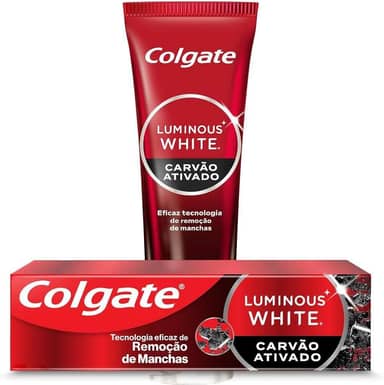 Colgate Creme Dental Clareador Luminous White Carvão Ativado 70g