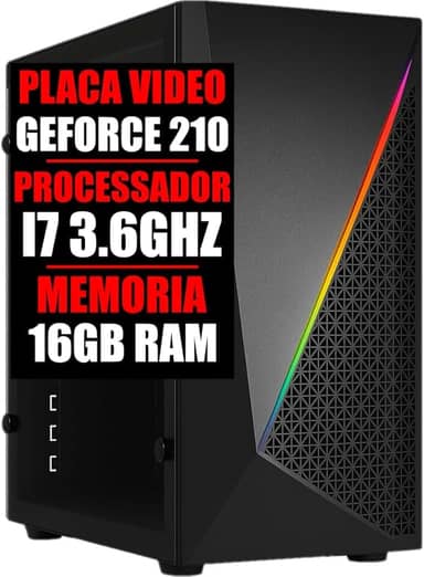 PC GAMER I7 3.6GHZ, GEFORCE 210, 16GB RAM, SSD 480GB (8GB RAM + SSD 120GB)