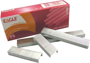Grampo Galvanizado 26/6, Eagle, 179.5400, Prata, Caixa c/5000 grampos
