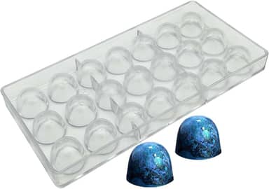 Goldbaking Molde de bonbon de chocolate em forma de sino molde de trufa de policarbonato Chocolates caseiros cobertos de doces ferramenta DIY