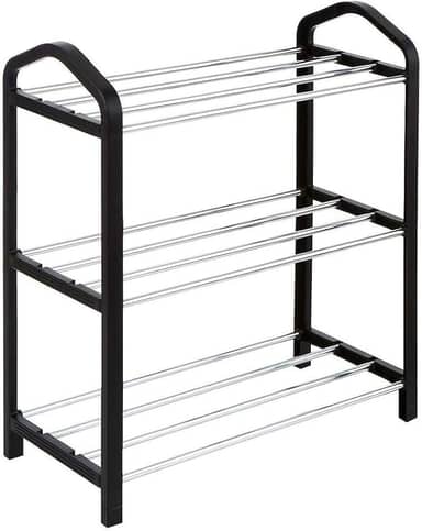 ESTANTE SAPATEIRA 12 SAPATOS DESMONTAVEL COM 3 PRATELEIRAS VERTICAL