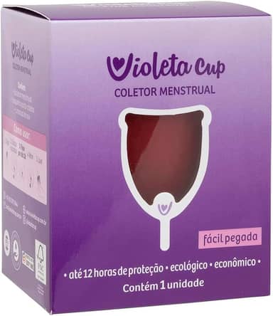 Violeta Cup Coletor Menstrual Vermelho Tipo A, Violeta Cup, Vermelho, Tipo A Mulheres A Partir De 30 Anos Ou Com Filhos, E/Ou Com Colo Do Útero De Altura Média E Alta