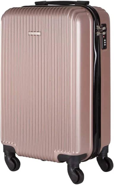 Mala de Bordo em ABS Com 4 Rodas 360 - Roncalli Tokio (Rose)