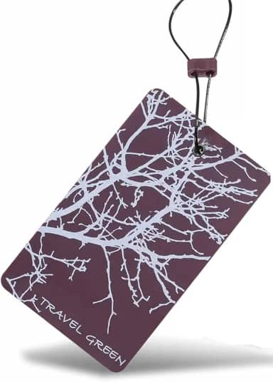 Lewis N. Clark Etiqueta de bagagem de viagem e identificadores de mala para mulheres e homens, bagagem de mão, mochila e mais, Roxa, 2 pack,