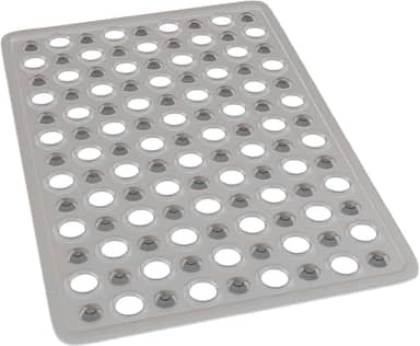 LYOR - Tapete de PVC Retangular com Antiderrapante para Banheiro 49cm x 32cm