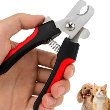 Cortador de Unha Pet Alicate Cães e Gatos 16cm Ergonômico com Trava de Segurança Corte Seguro Higiênico Fácil Acessório Pets