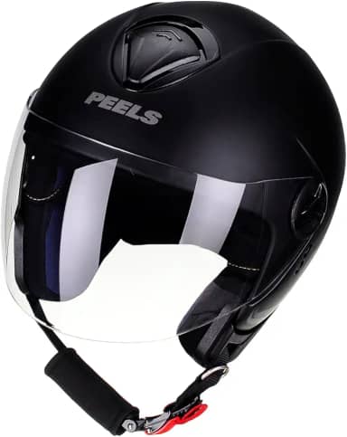 Capacete Aberto Peels Freeway New Classic Preto Fosco