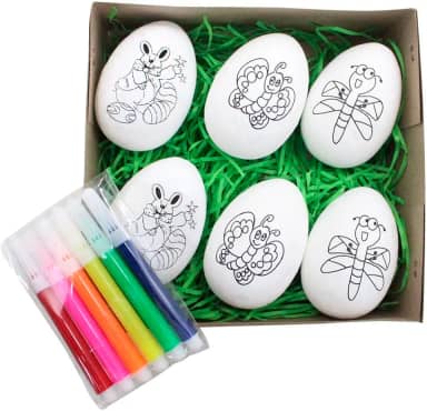 Ovos De Páscoa Infantil Para Colorir - 6cm