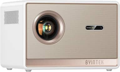 BYINTEK Projetor T5 Max,projetor 4k 1080P Full HD,Foco Automático,WiFi Inteligente e projeção BT 5.0 Android™ TV 11.0 OS(Licensed),Suporte 1000 ANSI Lumens,Para Home theater,camping ao ar livre,festas