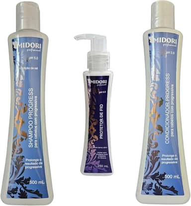 Kit Shampoo e Condicionador Progressiva e Protetor de Fio