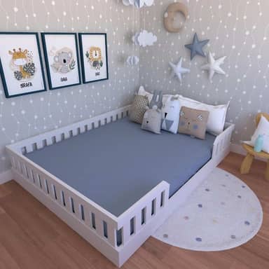 Cama Montessoriana Casal Cori Yescasa Branco