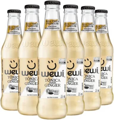 Água Tônica Ginger 255ml pacote com 6 unidades