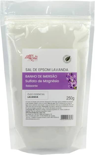 Sal de Epson Lavanda Arte dos Aromas 250g