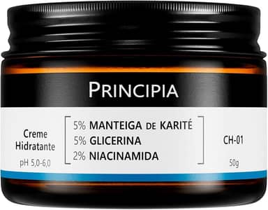 PRINCIPIA, Creme Hidratante Facial 5% Manteiga de Karité + 5% Glicerina + 2% Niacinamida CH-01 com 50g