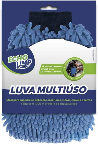 LUVA MULTIUSO EM MICROFIBRA ECHOLIMP