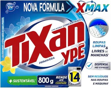 Ypê Lava Roupas em Pó Tixan Primavera 800g