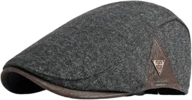 Boina Masculina Italiana de Lã Fashion - Cor:Cinza