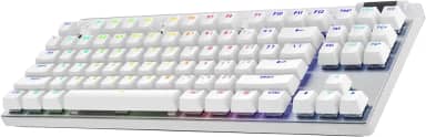 Teclado Gamer Sem Fio Logitech G PRO X com design TKL, Layout US, RGB LIGHTSYNC, Tecnologia LIGHTSPEED e Switch Exclusivo GX Brown Tactile - Branco